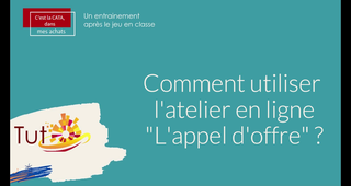 Série, la CATA dans mes Achats - Comment utiliser l'atelier en ligne 