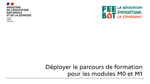 FEEBAT - Déployer le parcours de formation pour les modules M0 et M1