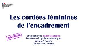 Cordées féminines de l'encadrement : Isabelle Lagadec