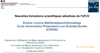 Formations sélectives scientifiques-UPJV- 02 02 2026