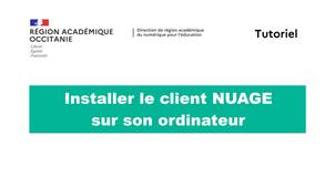 Installer Nuage sur son ordinateur