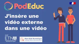 J'insère une vidéo externe dans une video