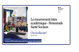 Le mouvement intra-académique des personnels Santé Sociaux