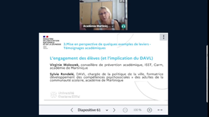 Webinaire Culture sécurité 31 MAI  - Engagement des élèves - DAVL - Académie de Martinique