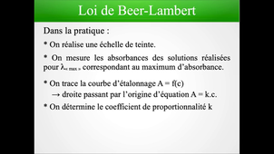 CTM1b-2 : Beer-Lambert
