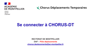 Se connecter à CHORUS-DT