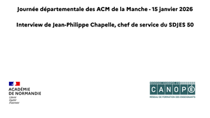 interview Jean-Philippe Chapelle - journée départementale des ACM de la Manche