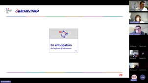 Visio du Service à compétence nationale Parcoursup : Examen des candidatures