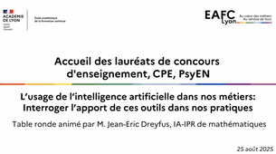 table ronde: Quels usages de l'IA pour nos métiers - rentrée 2025