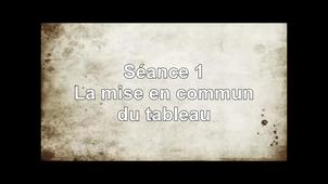 Séance 1 - La mise en commun au tableau