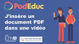 J'insère un document PDF dans une vidéo