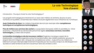 Webinaire « Le lycée : le bac technologique, une voie de réussite »