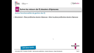 Gérer PJ Déroulement au BTS