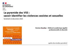La pyramide des VSS : savoir identifier les violences sexistes et sexuelles