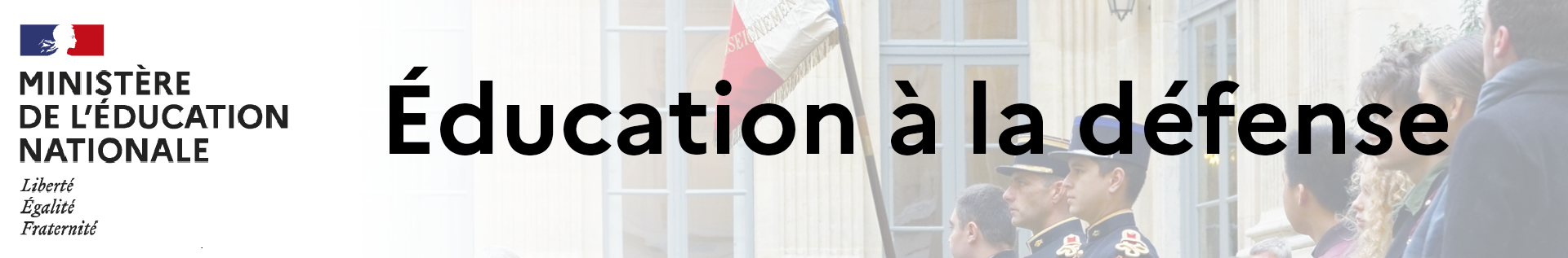 Bannière Éducation à la défense