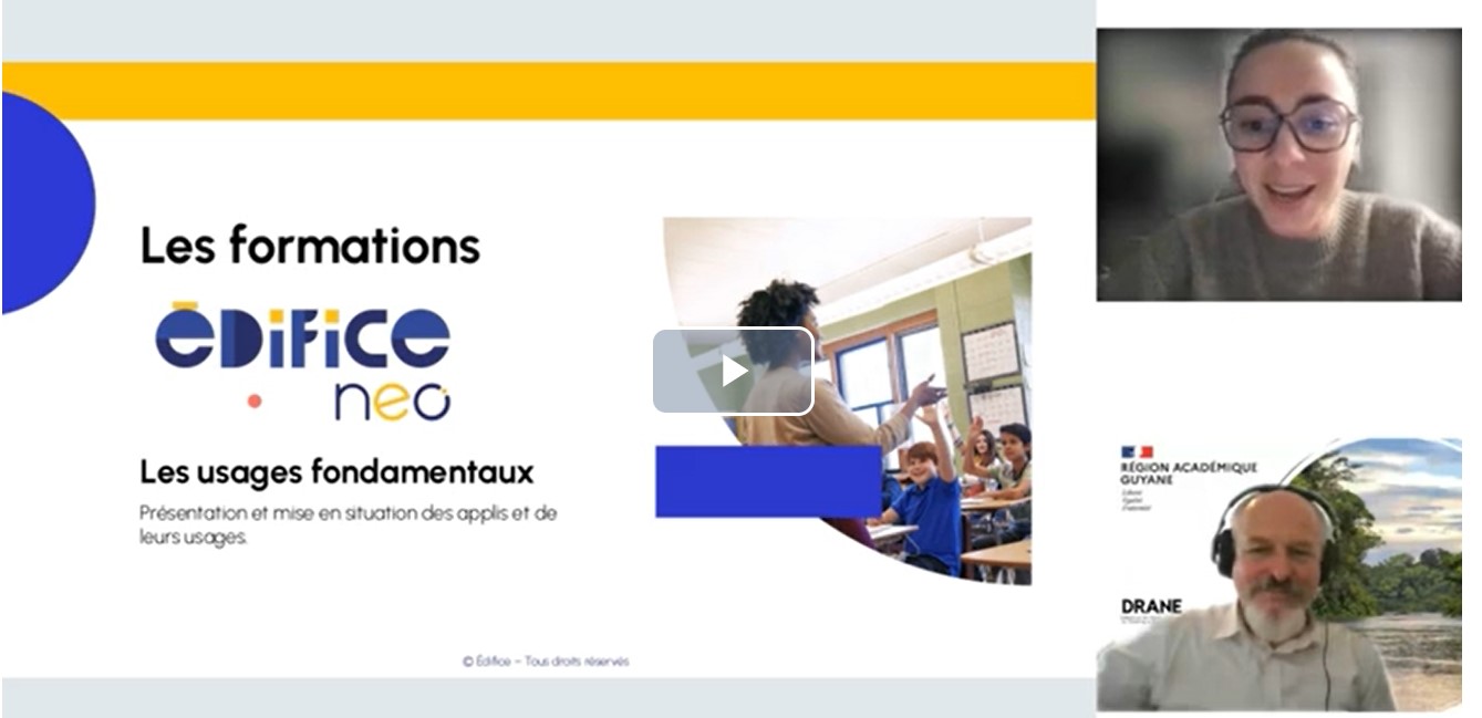 Bannière Les Webinaires DUO EDIFICE & DRANE GUYANE