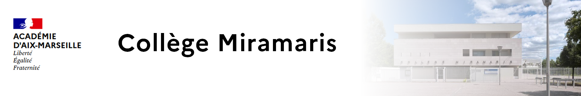 Bannière Provence-Alpes-Côte d'Azur - Collège Miramaris - Miramas