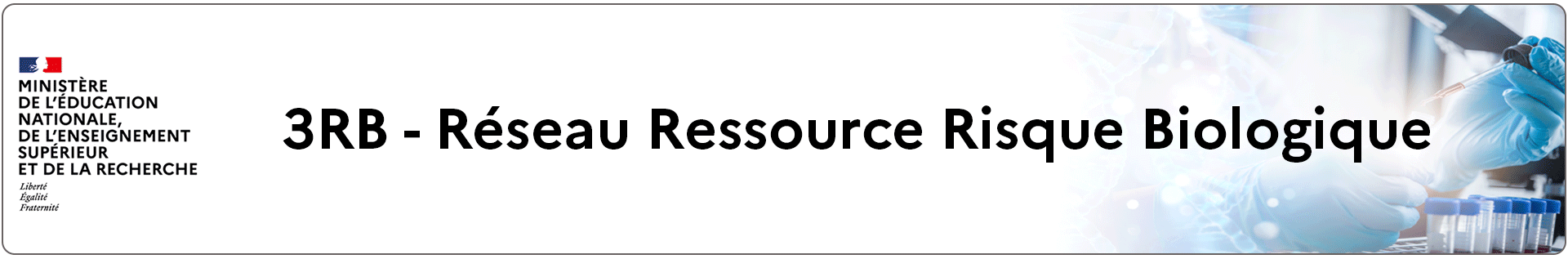 Bannière 3RB - Réseau Ressource Risque Biologique