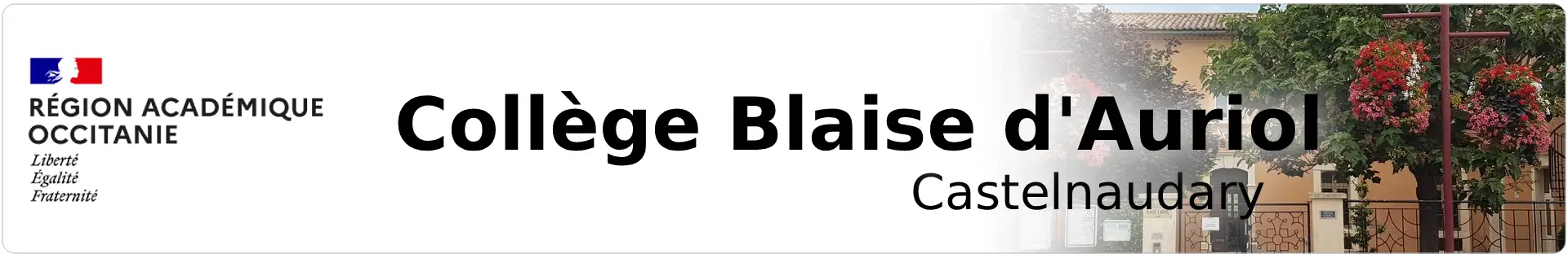 Bannière Occitanie - Collège Blaise d'Auriol - Castelnaudary