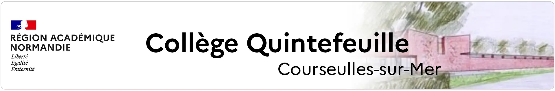 Bannière Normandie - Collège Quintefeuille - Courseulles-sur-Mer