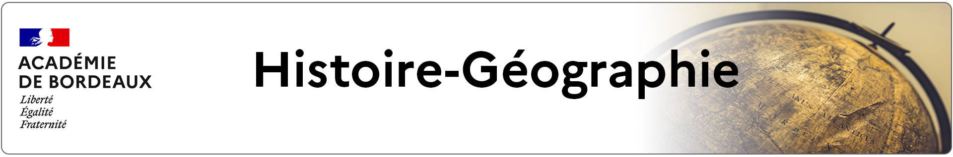 Bannière Histoire-Géographie - Académie de Bordeaux