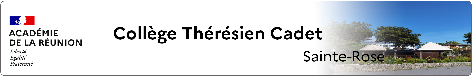 Bannière La Réunion - Collège Thérésien Cadet - Sainte-Rose