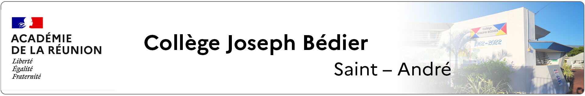 Bannière La Réunion - Collège Joseph Bédier - Saint-André