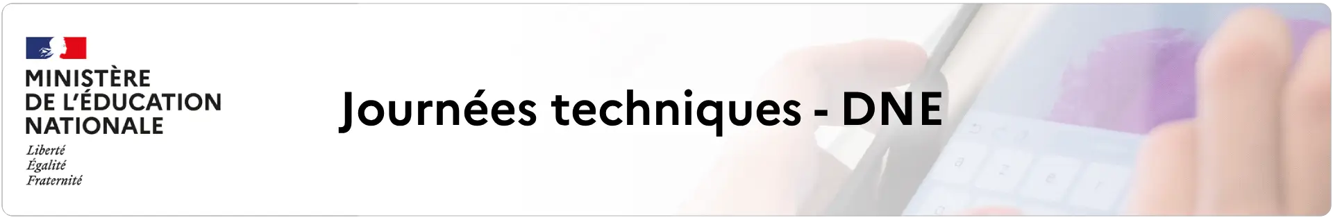Bannière Journées techniques - DNE