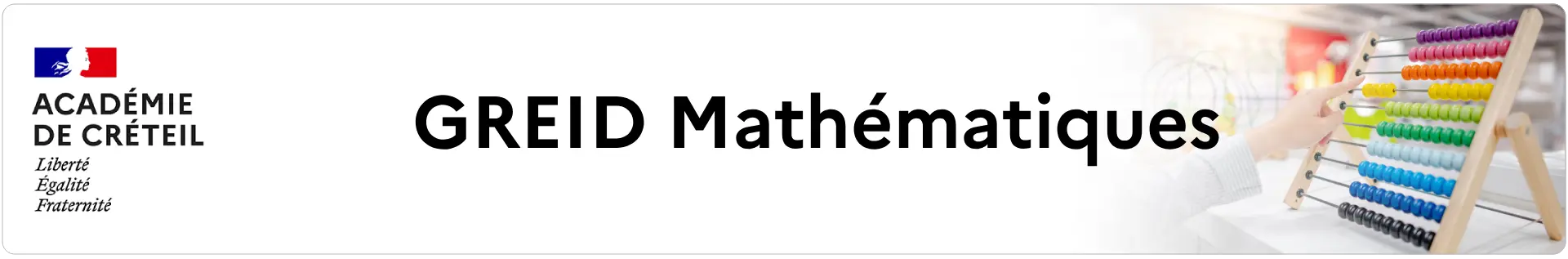 Bannière GREID Mathématiques - Créteil