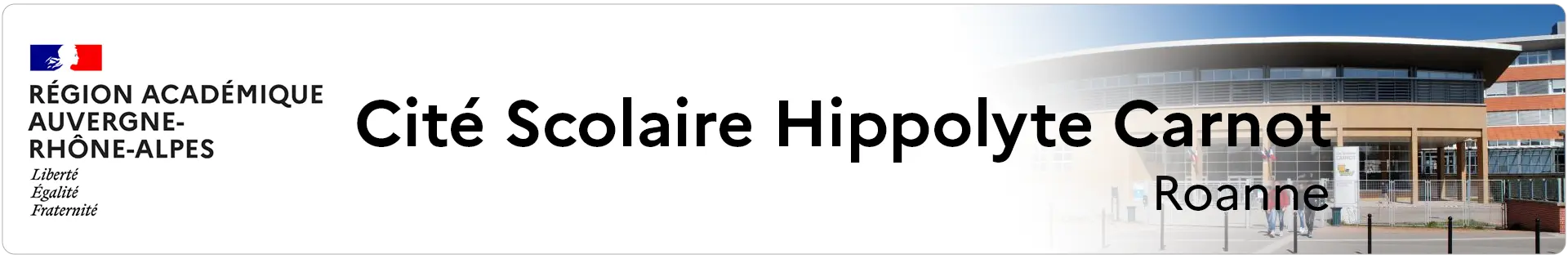 Bannière Auvergne Rhône-Alpes - Cité Scolaire Hippolyte Carnot - Roanne