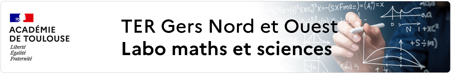 Bannière TER Gers Nord et Ouest – Labo maths et sciences