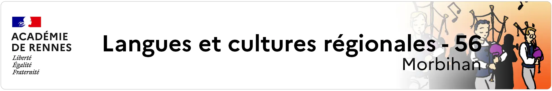 Bannière Langues et cultures régionales - DSDEN 56