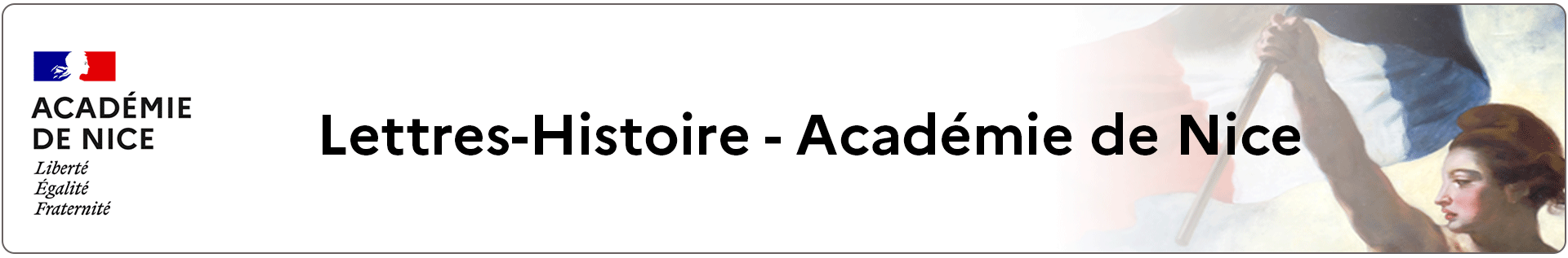 Bannière Lettres-Histoire - Académie de Nice