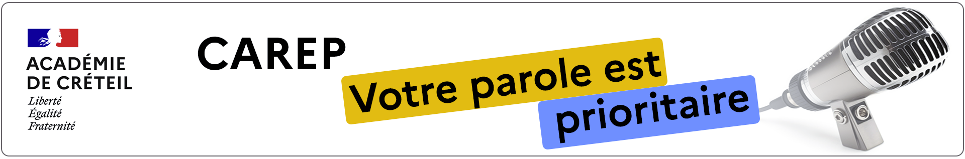 Bannière "Votre parole est prioritaire"