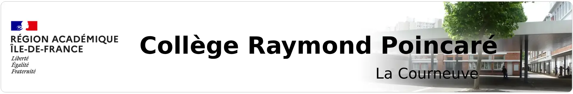 Bannière Île de France - Collège Raymond Poincaré - La Courneuve