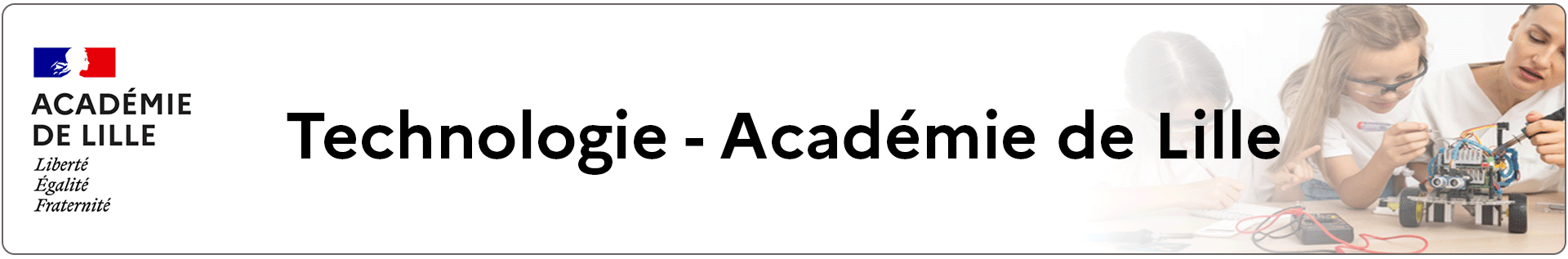 Bannière Technologie - Académie de Lille