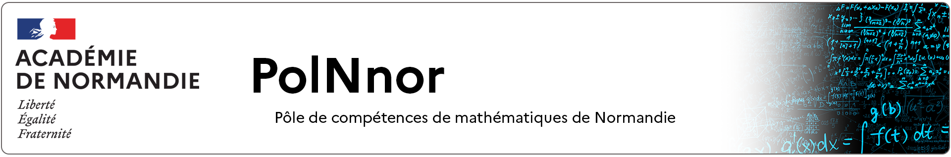 Bannière PolNnor, le PÔLe Numérique de Normandie pour les mathématiques