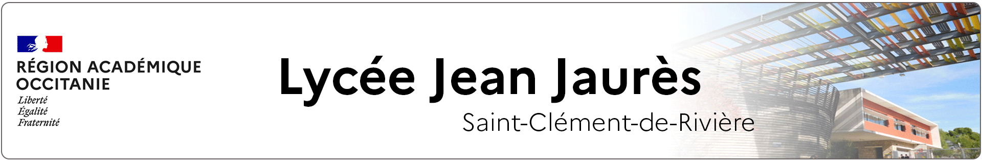 Bannière Occitanie - Lycée Jean Jaurès - Saint-Clément-de-Rivière
